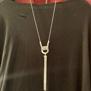 NWT Chicos new. Long silver necklace